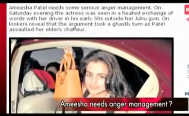 Amisha Patel slaps her elderly driver.mp4