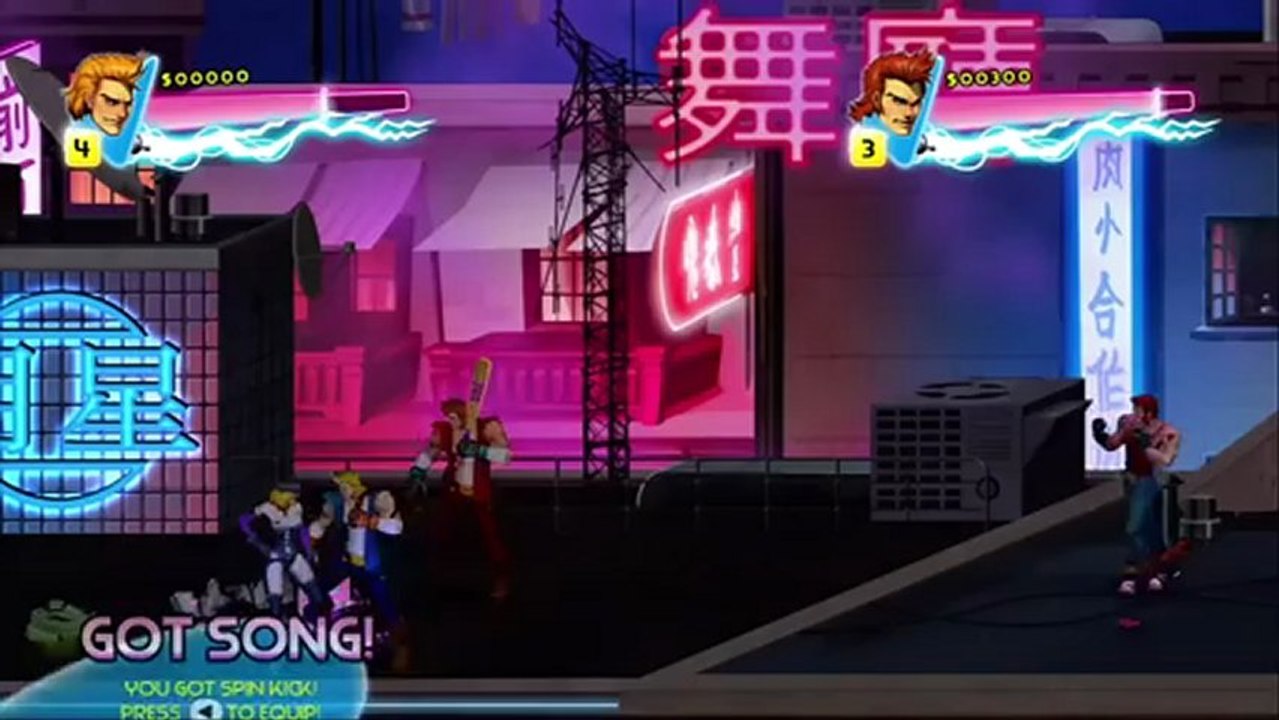 Double Dragon : Neon - Gameplay #2 - Nos premiers instants en coop'