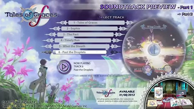 Tales Of Graces F - Bande-annonce #4 - Extraits des musiques du jeu