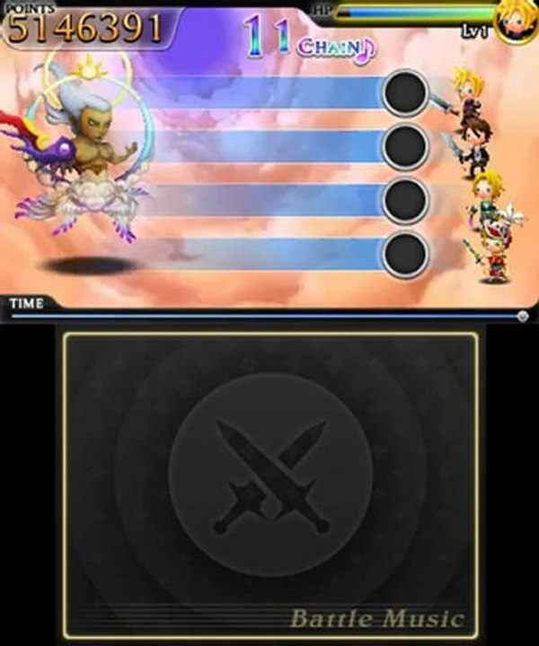 Theatrhythm Final Fantasy - Gameplay #2 - Morceaux choisis Final Fantasy 7