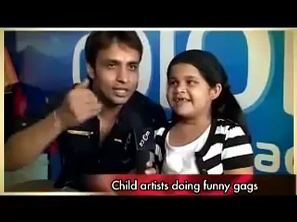 Child artists doing funny gags.mp4