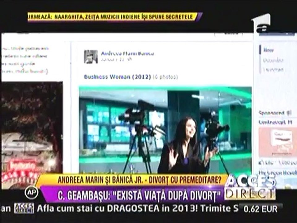 Andreea Marin a anuntat pe Facebook despartirea de Stefan Banica