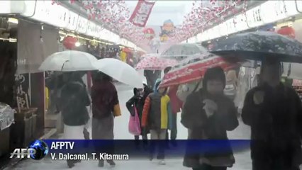 Tokio bajo intensas nevadas