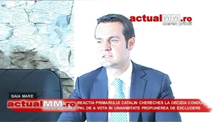 Reactia primarului Catalin Chereches la decizia conducerii PNL de a vota in unanimitate propunerea de excludere