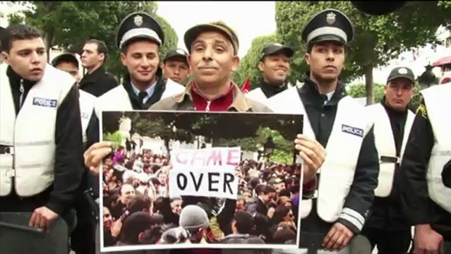 Manifestations à Tunis pour l'anniversaire de la révolution