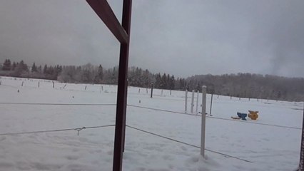 Initiation Ski-joering (1ère fois pour nous 2)