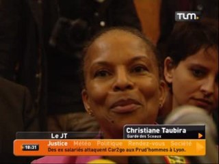 Lyon: les "24 colonnes" inaugurées par Taubira