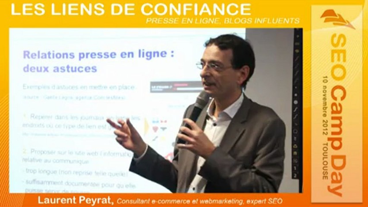Les liens d'autorité par Laurent Peyrat au Seo Camp Day Toulouse 10/11/2012