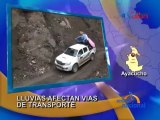 Ayacucho Derrumbe en via Quinua San Francisco genera riesgos en el VRAEM