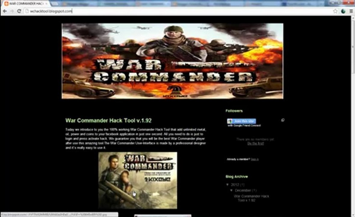 Download War Commander Hack Tool with Cheats