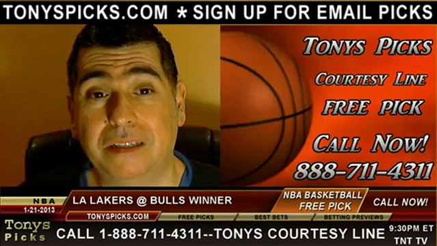 Chicago Bulls versus LA Lakers Pick Prediction NBA Pro Basketball Pointspread Over Under Betting Odds Preview 1-21-2013
