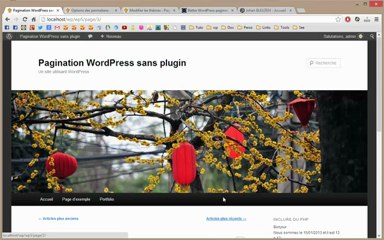 Pagination sans utiliser un plugin WordPress