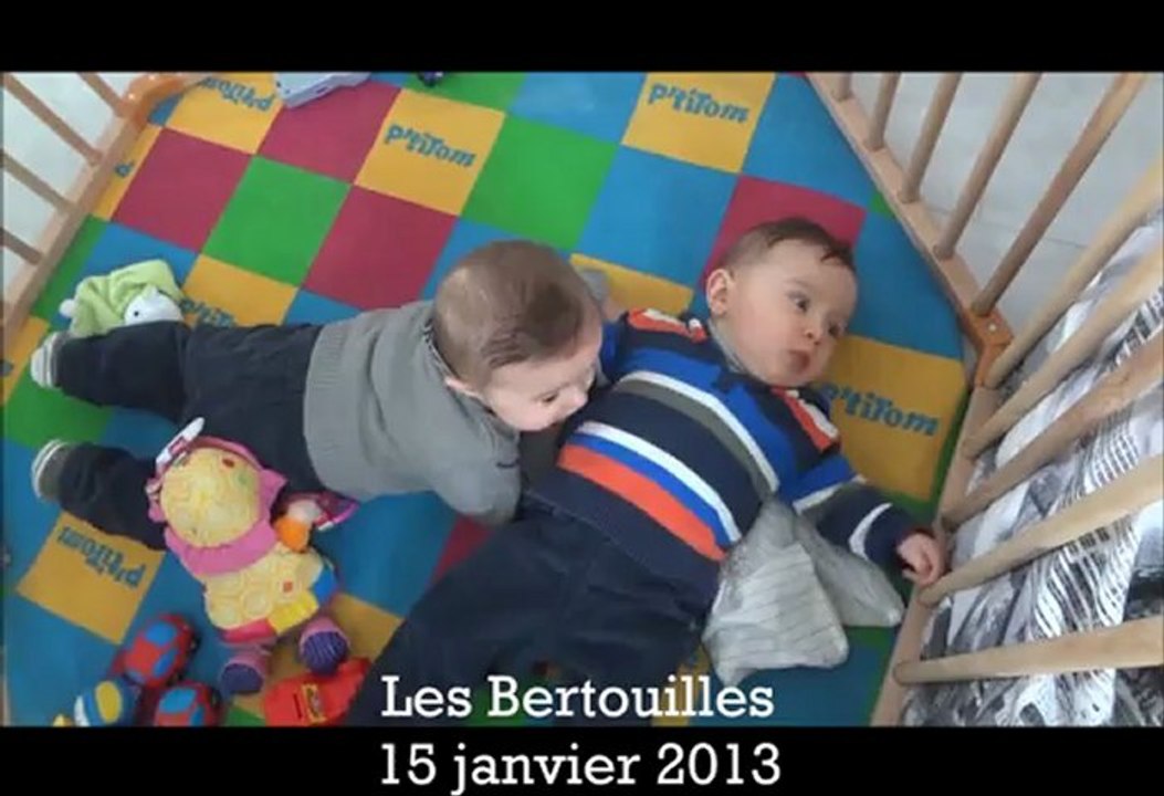 Raphaël et Anaël dans le parc 15 janvier 2013