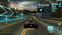 Teste logiciel Action! NFS W sur Lamborghini Murciélago LP640 4 Roadster