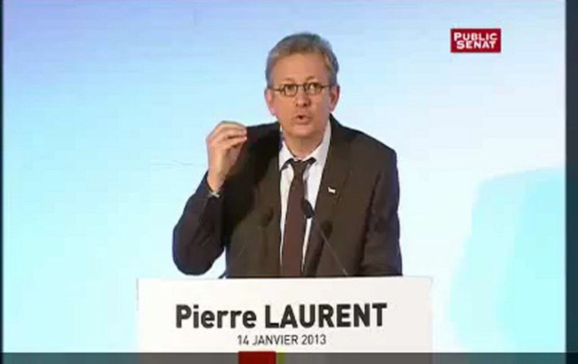 20130114-Pierre Laurent-Vœux à la presse et aux personnalités