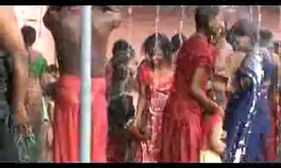 NUDE BATH ON THE SHORE OF KRISHNA RIVER....