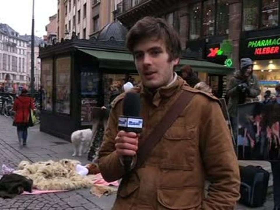 Une manif choc contre la fourrure
