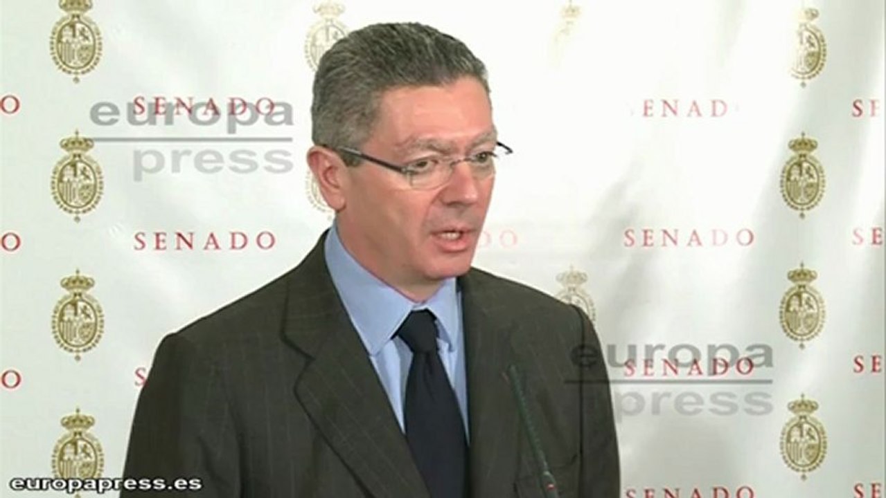 Gallardón: "Tribunales marcan líneas severas con ANV"