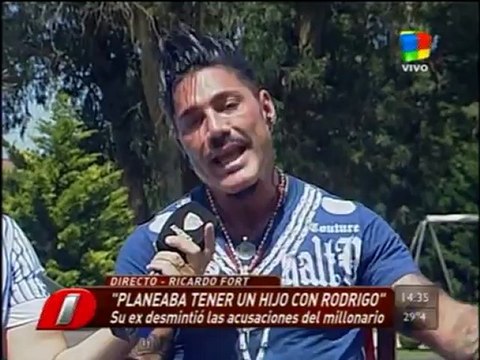 Pronto.com.ar Ricardo Fort aclara detalles de su intimidad con su ex
