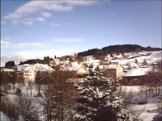 Tilme-lapse du ciel de giboulée au Mazet Saint Voy le 15/01/2013
