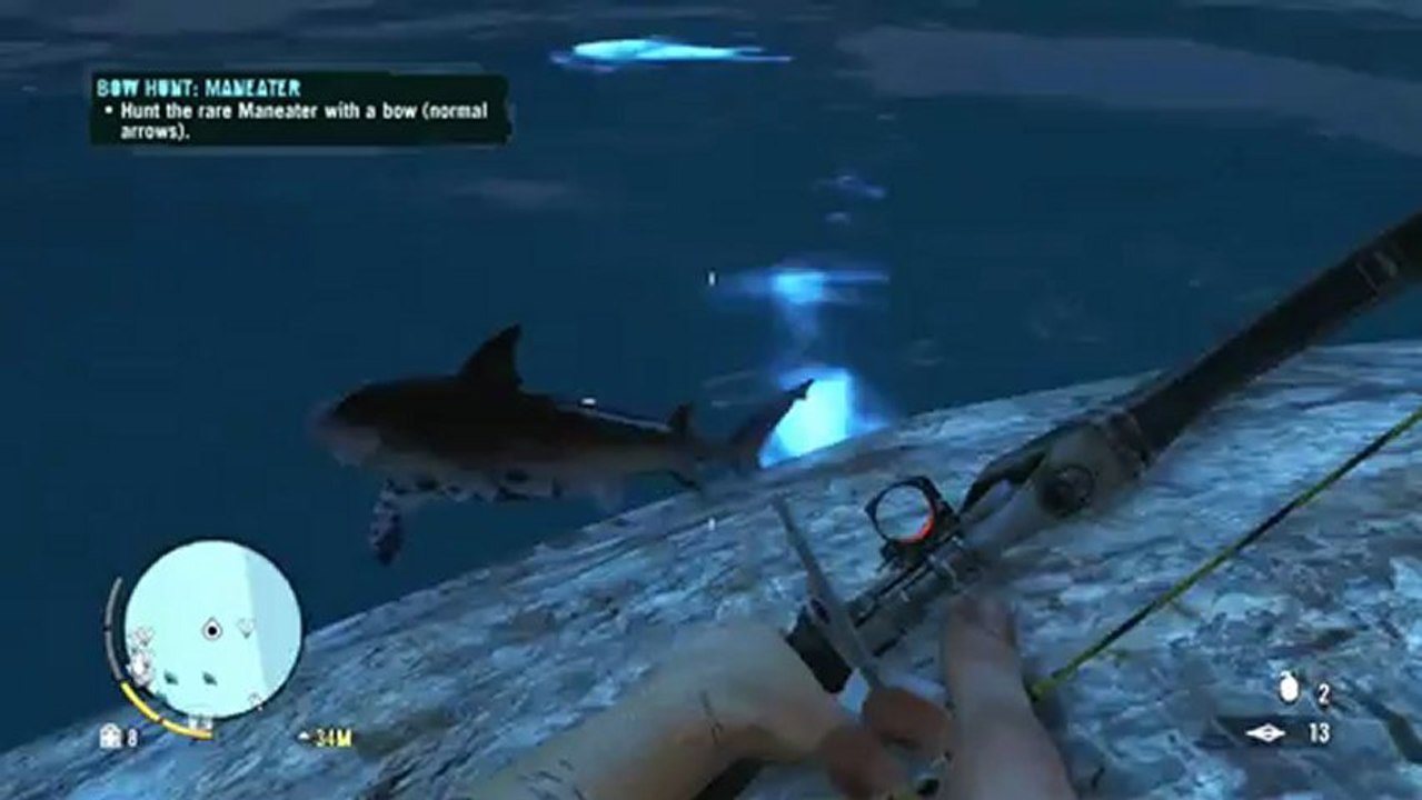FAR CRY 3: Hunting The Rare "MAN EATER" Shark | Intence Fishing!!!