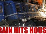 Cleaning Lady Steals Train, Crashes It into House