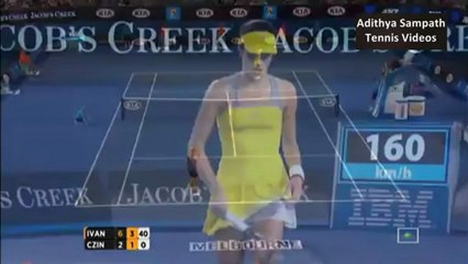 Ivanovic vs Czink 2013 Australian Open Highlights