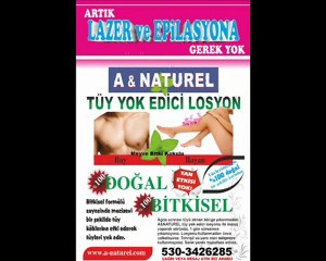 A-NATUREL İLE TÜYLERDE ARTIK SIKINTI YOK...!