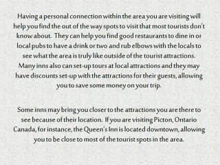 Choose an Inn to Stay at for Privacy and Convenience