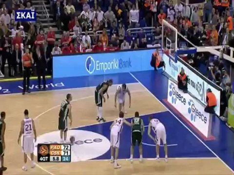 PANATHINAIKOS-CSKA MOSCOW 73-71 HIGHLIGHTS - APONOMI!