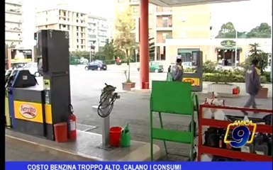 Costo benzina troppo alto, calano i consumi