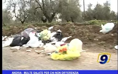 Andria | Multe salate per chi non differenzia