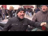 Napoli - La protesta alla Questura dei disoccupati bros (15.01.13)