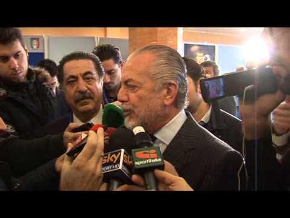 Napoli - Antipatie - De Laurentiis: i bravi sono antipatici (14.01.13)