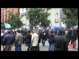 Napoli - La protesta dei lavoratori del Comune (14.01.13)