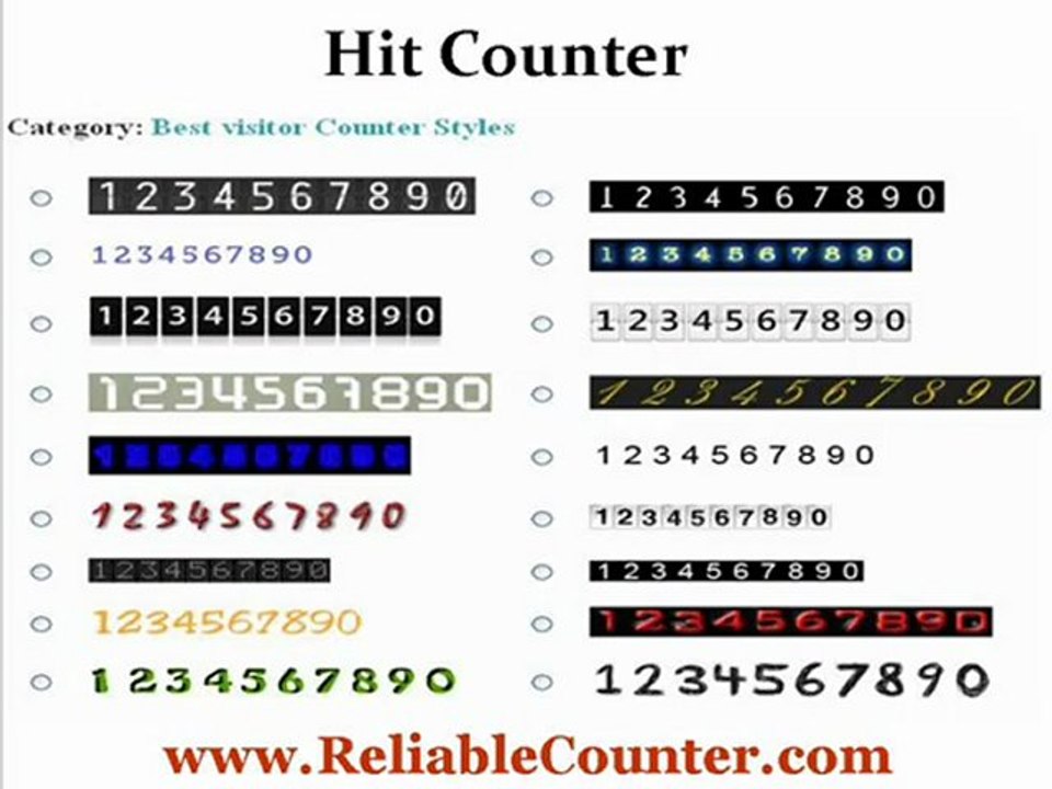 More about our hit counter service