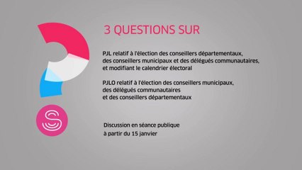 [Questions sur] PJL et PJLO sur les élections départementales, municipales et intercommunales et la modification du calendrier électoral