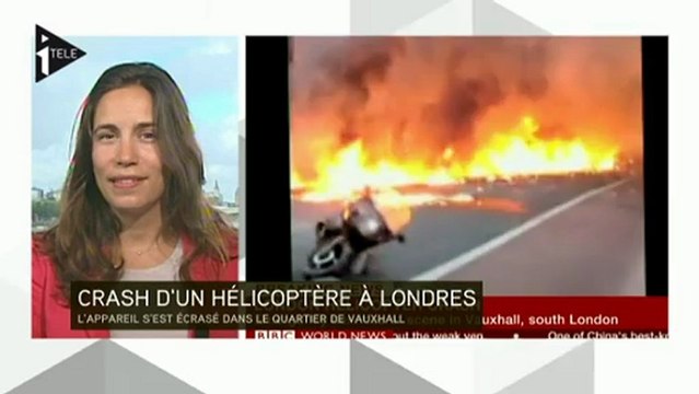 Crash d'un hélicoptère à Londres