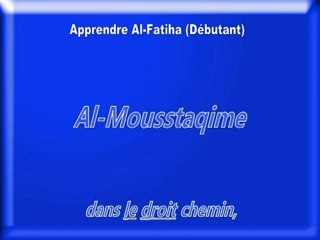 Apprendre Sourate Al-fatiha