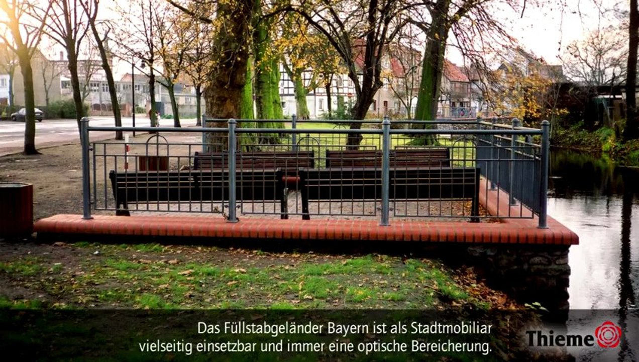Füllstabgeländer Bayern - zeitgemäßes Stadtmobiliar für dekorative Anwendungen