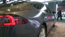 Californian automaker Tesla launches electric sedan