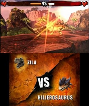 Combat de Géants : Dinosaures 3D - Gameplay #1 - Combats (3DS)