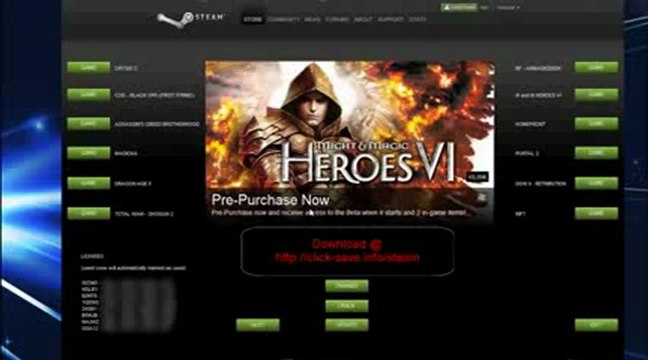 Vapeur Keygen 2012 Tous Jeux Avec Keygen Serial pour iPad et PSP [Hent gratis] FREE Download télécharger