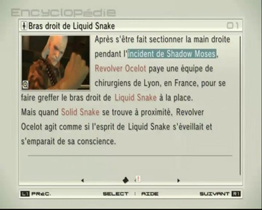 Metal Gear Solid 4 : Guns Of The Patriots - Découverte Metal Gear Solid 4 Guns of the Patriots -DATABASE- PS3