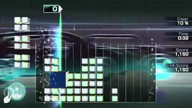 Lumines : Electronic Symphony - Gameplay #1 - Quelques puzzles et ambiances