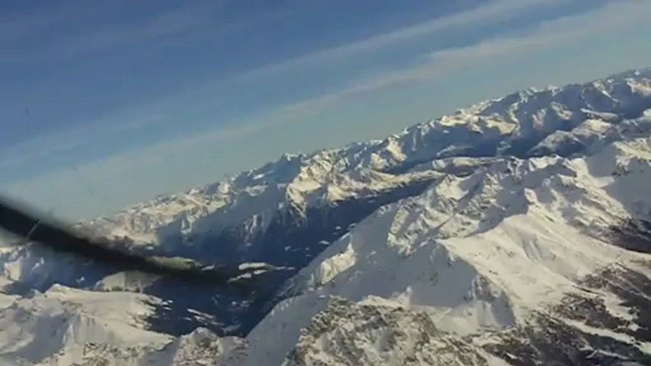 Alpenrundflug Samedan St Moritz mit Ernst Crameri