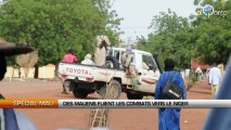 Mali: Des maliens fuient les combats vers le Niger