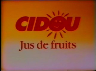 CIDOU : PUBLICITÉ C'EST SI BON C'EST CIDOU 1994
