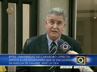 Secretario de la Universidad de Carabobo apoya a estudiantes en la OEA