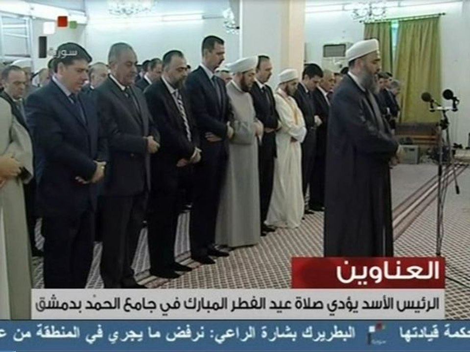 Les (très rares) apparitions publiques de Bachar Al-Assad